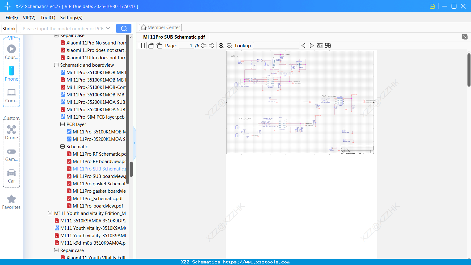 Xiaomi Mi 11Pro SUB Schematic